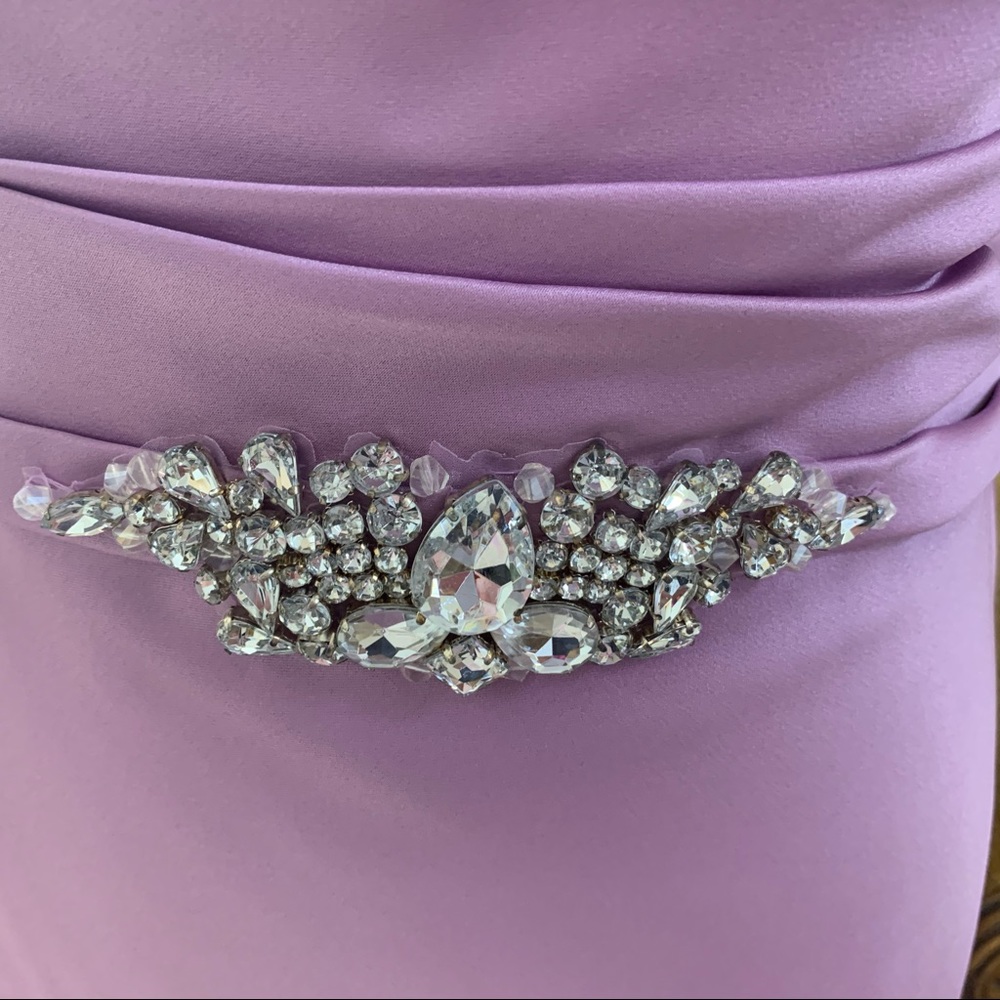 David’s Bridal Strapless Long Formal Dress Size 4 - Picture 2 of 8